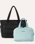 Crush Toiletry Bag & Bubble Puffy Tote Travel Set
