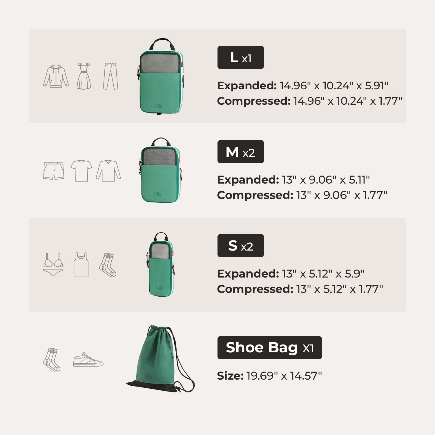 Blast Packing Cubes