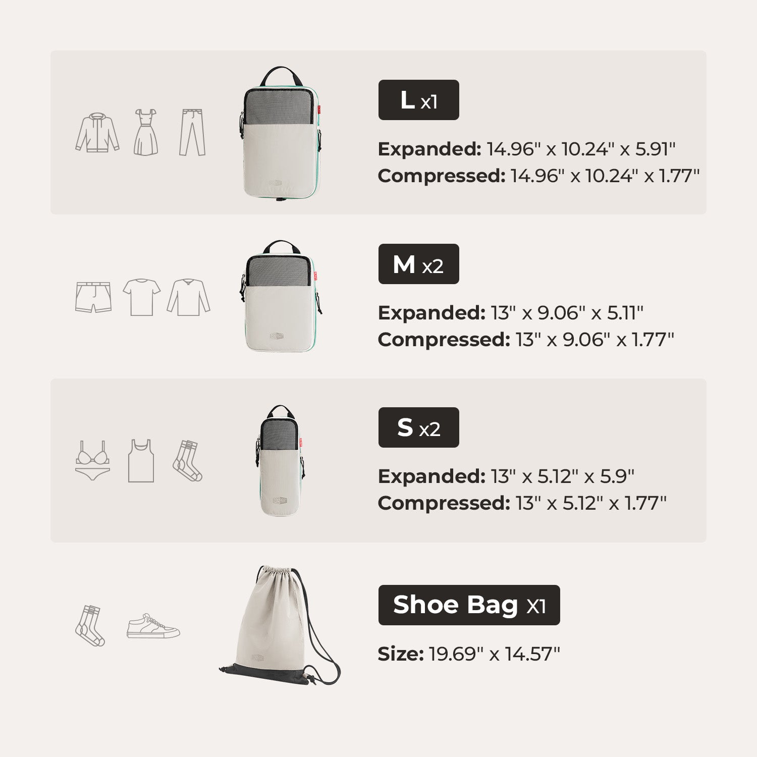 Blast Packing Cubes