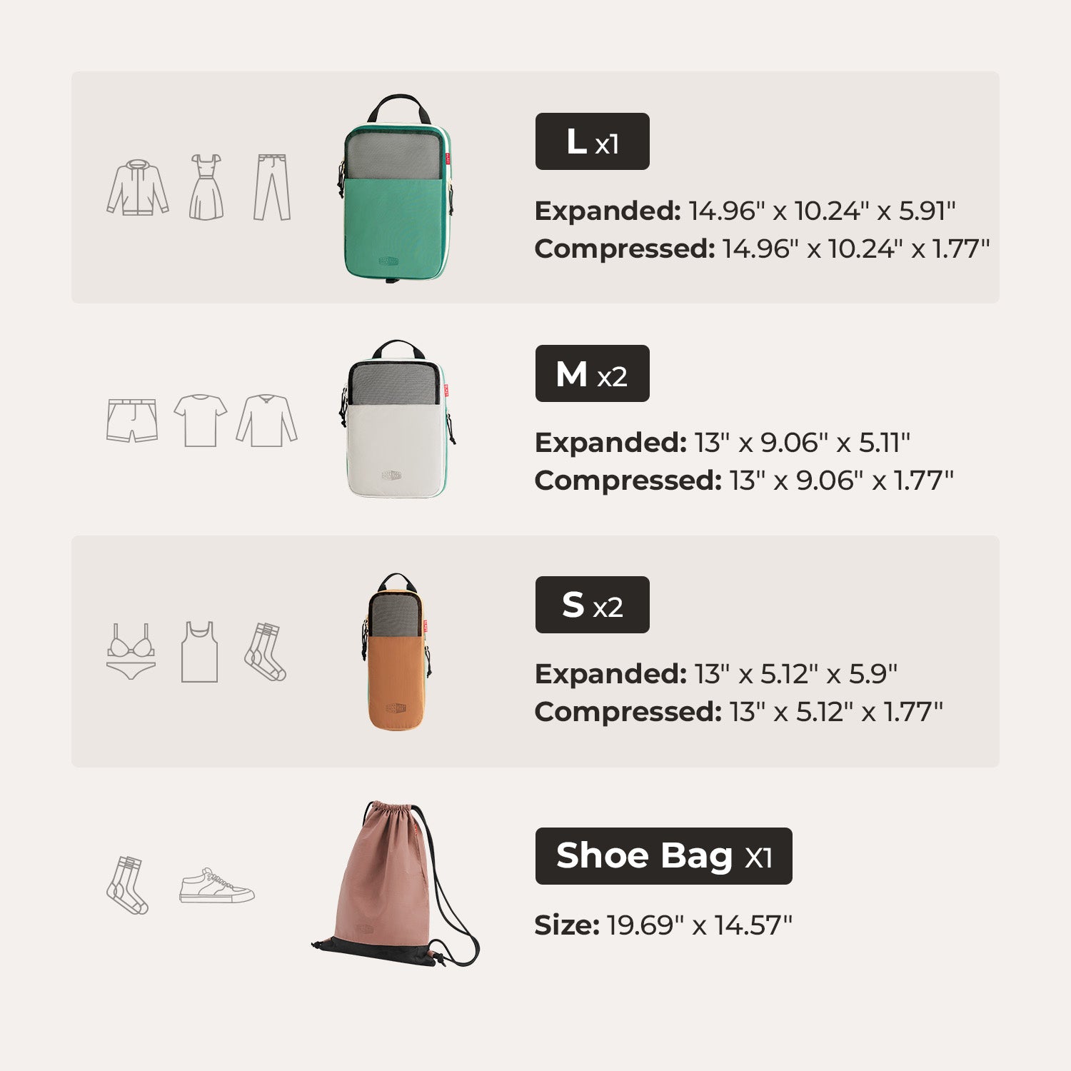 Blast Packing Cubes