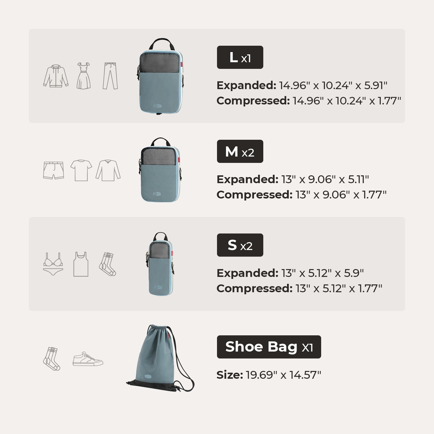 Blast Packing Cubes