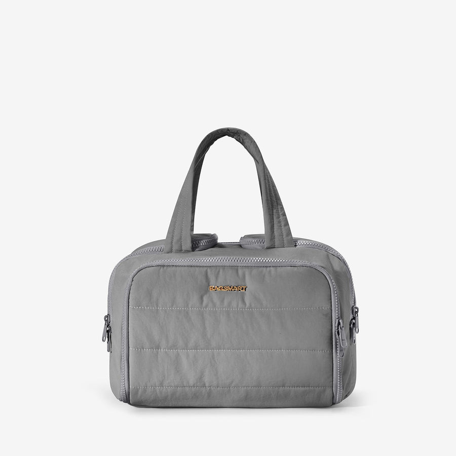 Toiletry Organizer Bag with 4-in-1 Puffy Multi-Functional-Grey