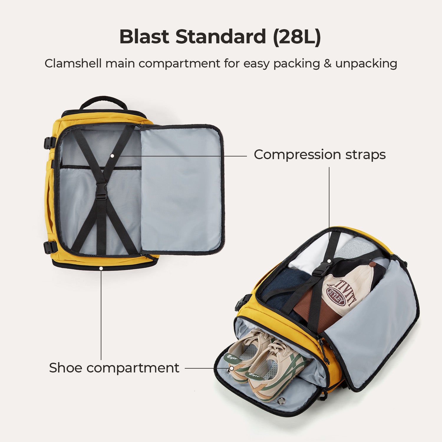 Blast Quick Access 28L-38L Handgepäck-Reiserucksack