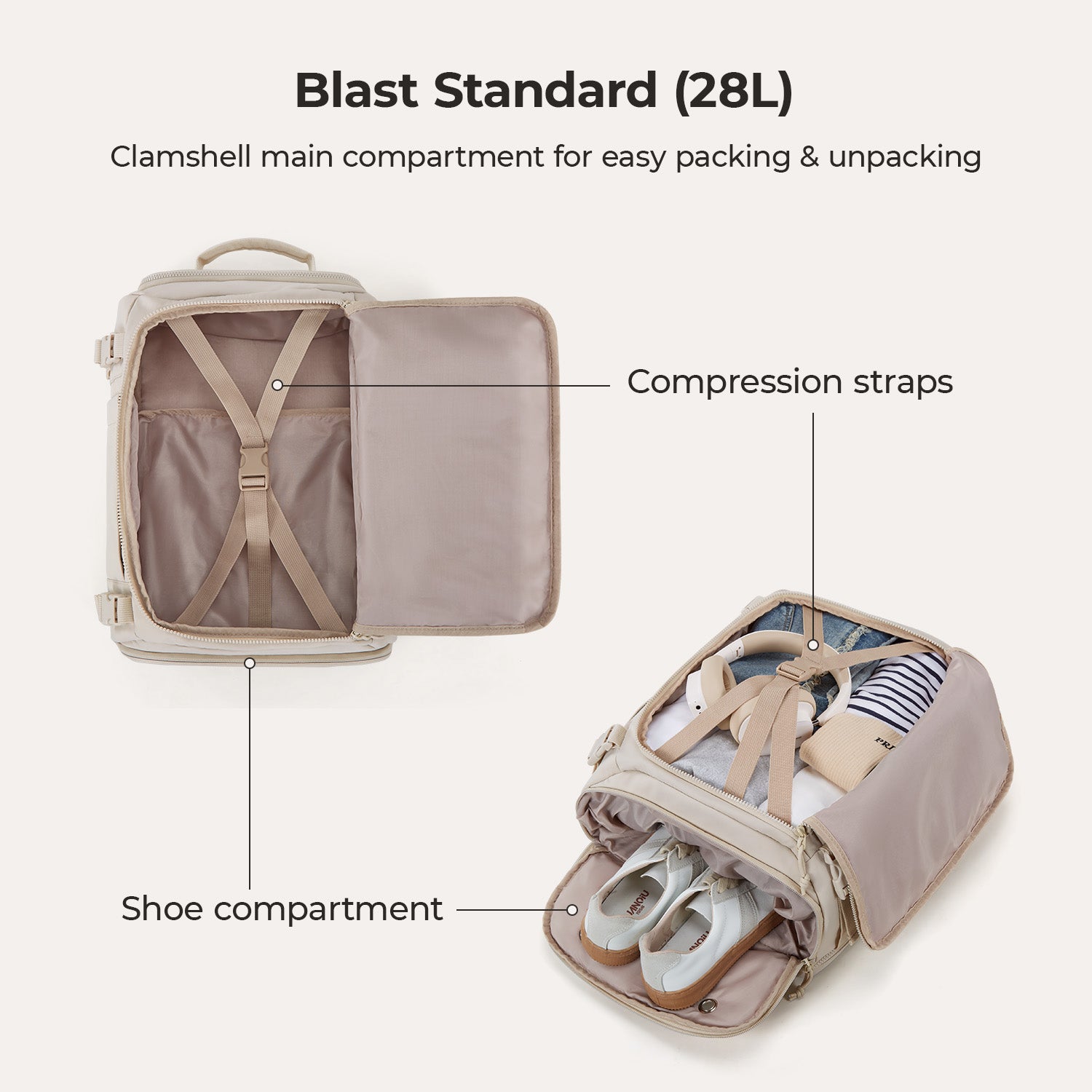 Blast Quick Access 28L-38L Handgepäck-Reiserucksack