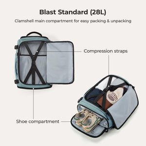 Sac à dos de voyage à accès rapide Blast 28L-38L