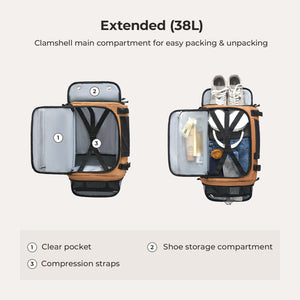 Sac à dos de voyage à accès rapide Blast 28L-38L