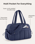 Puffy Water-Resistant Gym & Travel Duffle Bag
