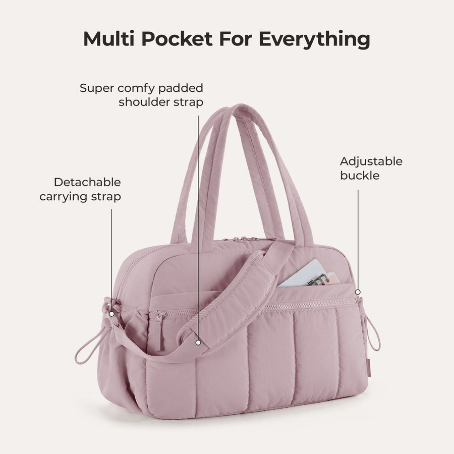 Puffy Water-Resistant Gym & Travel Duffle Bag