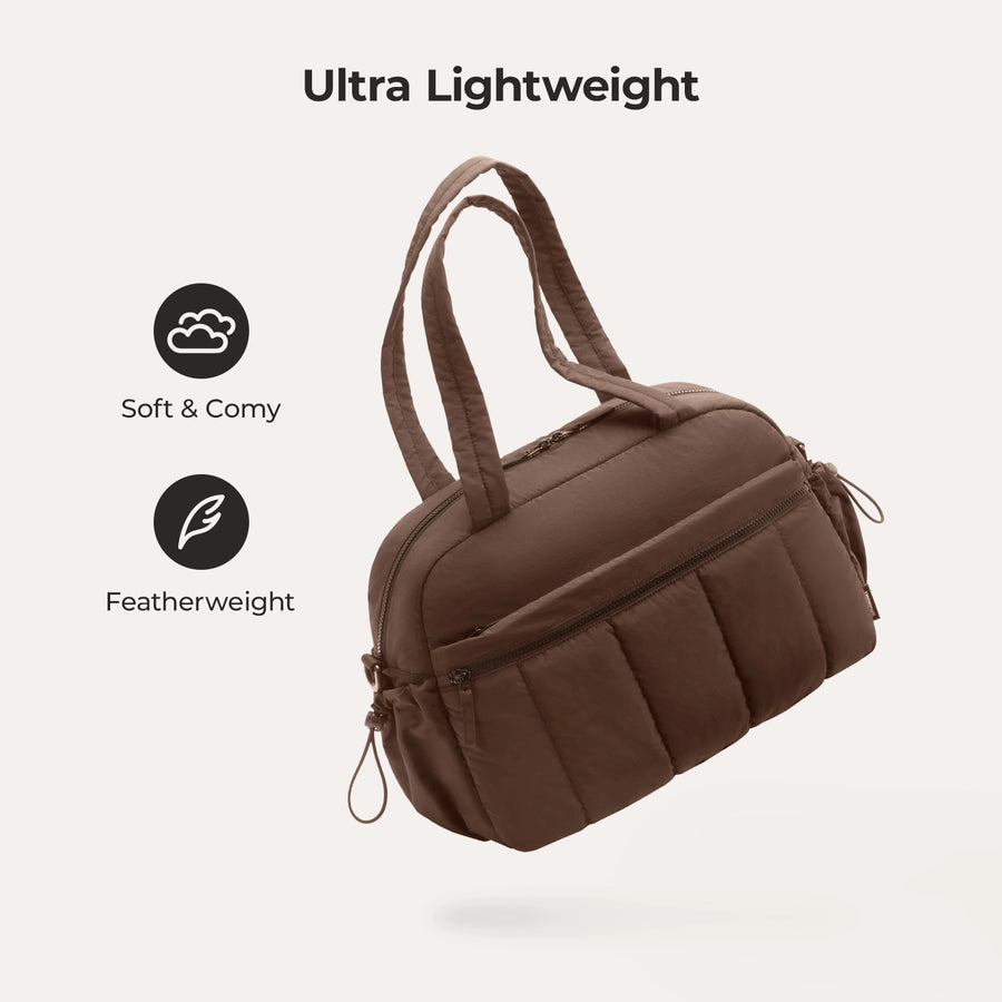 Puffy Water-Resistant Gym & Travel Duffle Bag