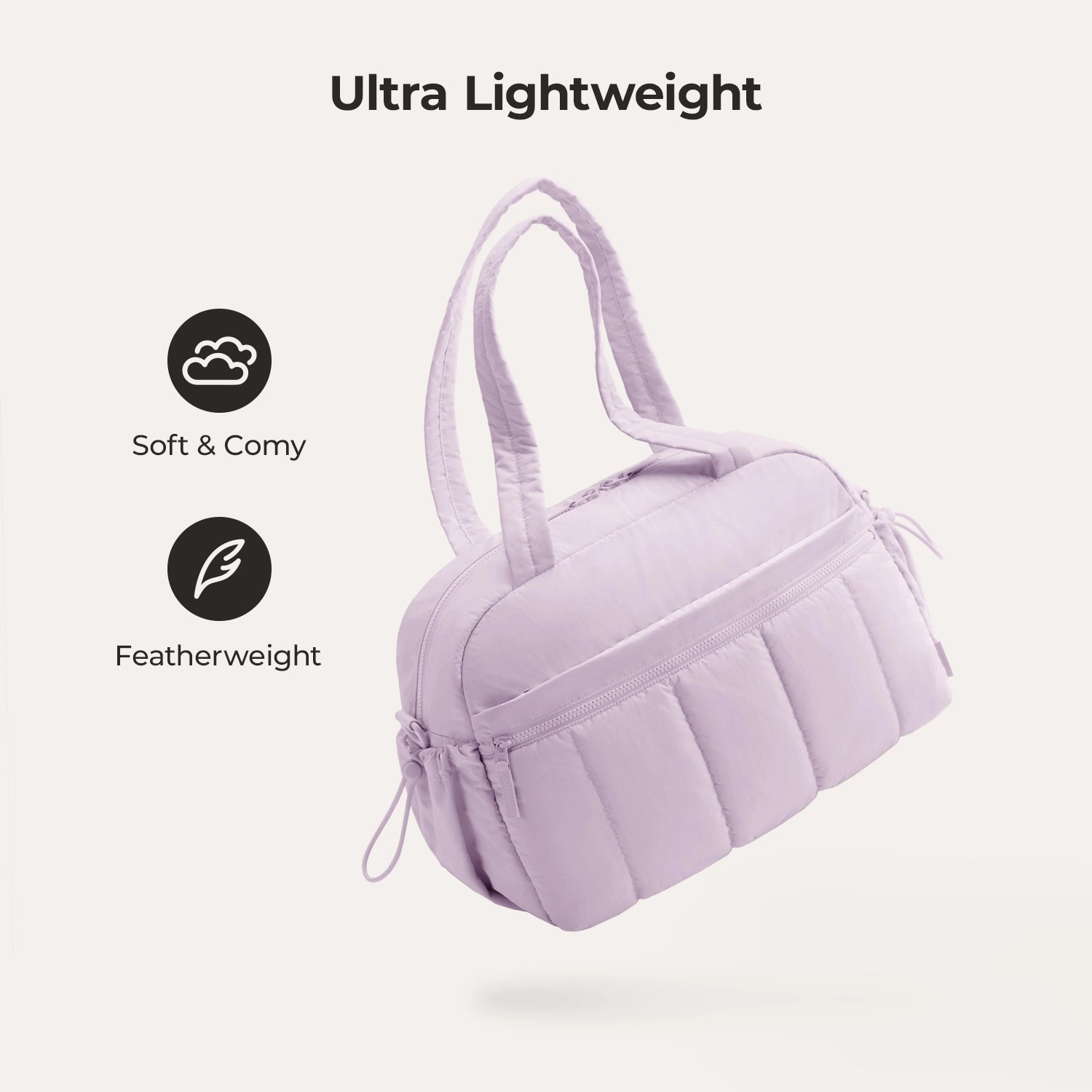 Puffy Water-Resistant Gym & Travel Duffle Bag
