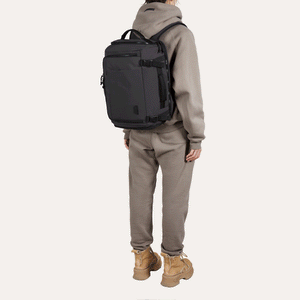 Bagsmart_Blast_Quick_Access_Carry_On_Travel_Backpack_black_with_4_Carrying_Modes