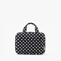 White dots on black