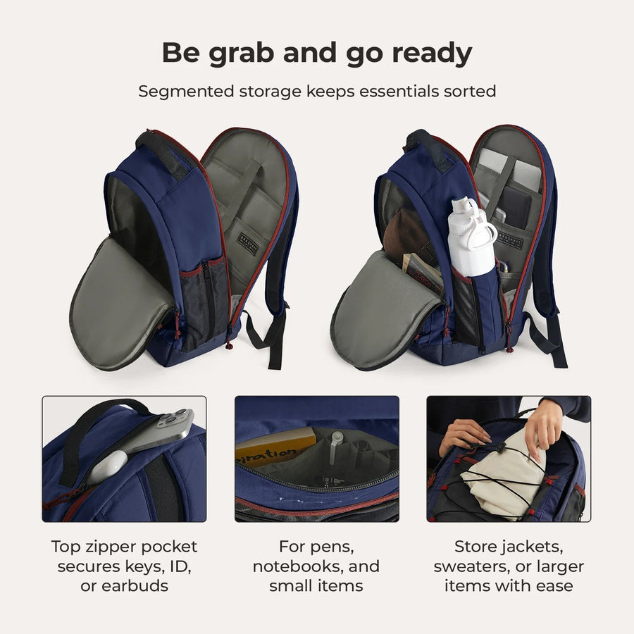 Focus 26L Upright School Laptop Backpack