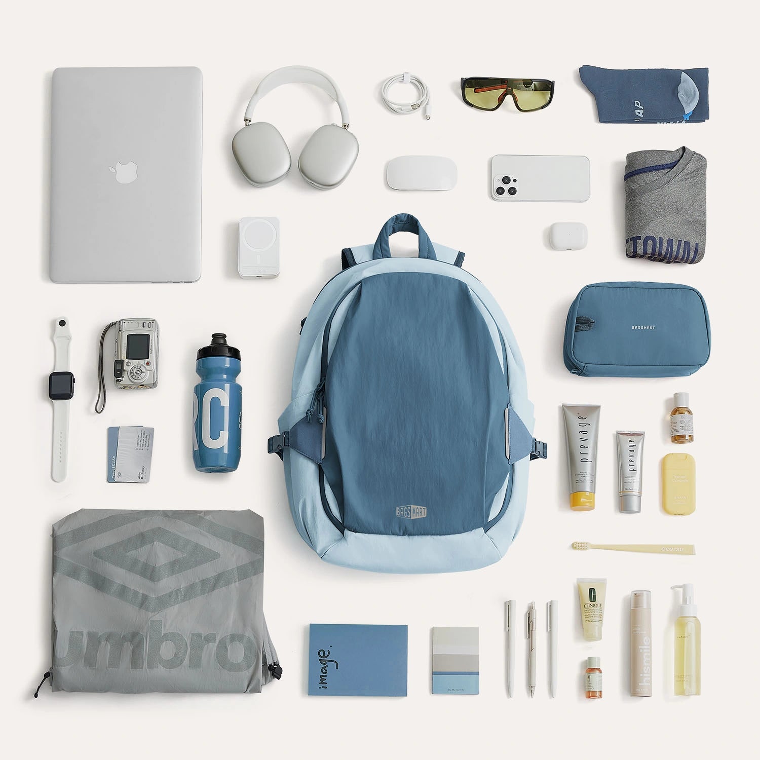 Soar 25L 180° Open Clamshell Travel Backpack Set