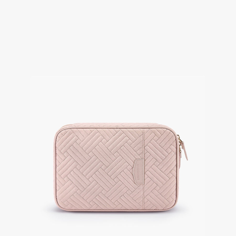 Pink Travel Jewelry Case in Transparent Jewelry Storage-Bagsmart