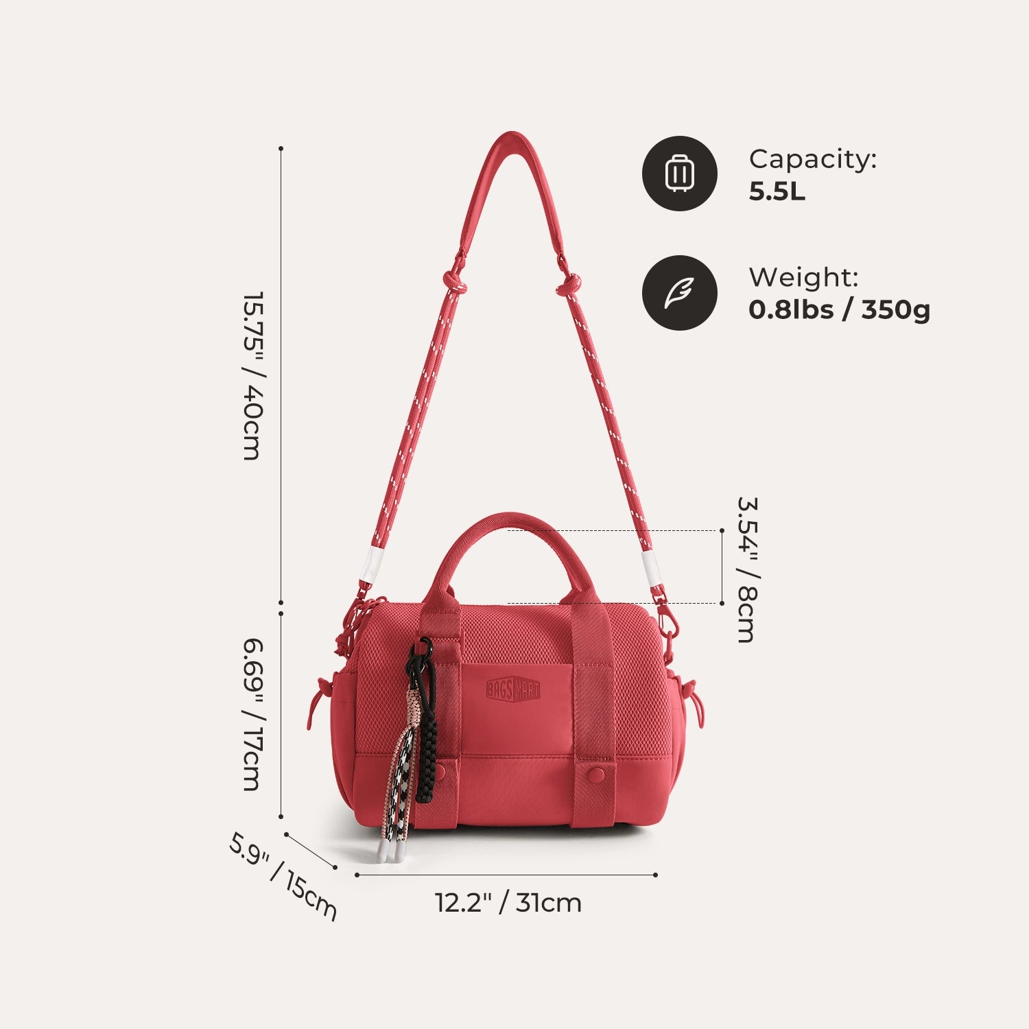 Reiki 5.5L Mini Gym Duffle Bag