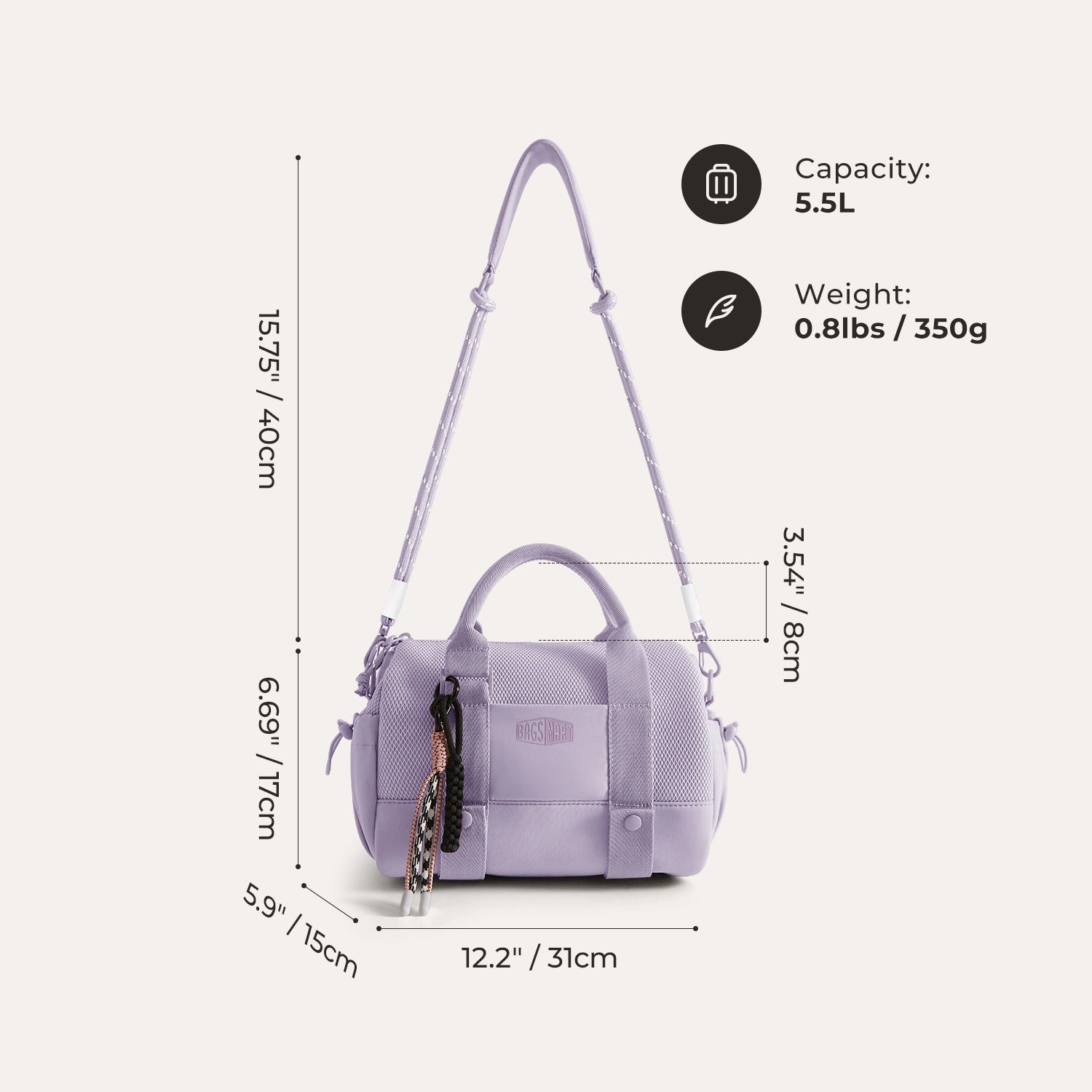 Reiki 5.5L Mini Gym Duffle Bag