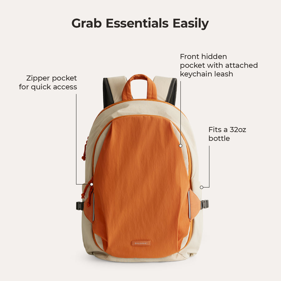 Soar_25L_Clamshell_travel_Backpack_Set_Orange_for_woman  orange