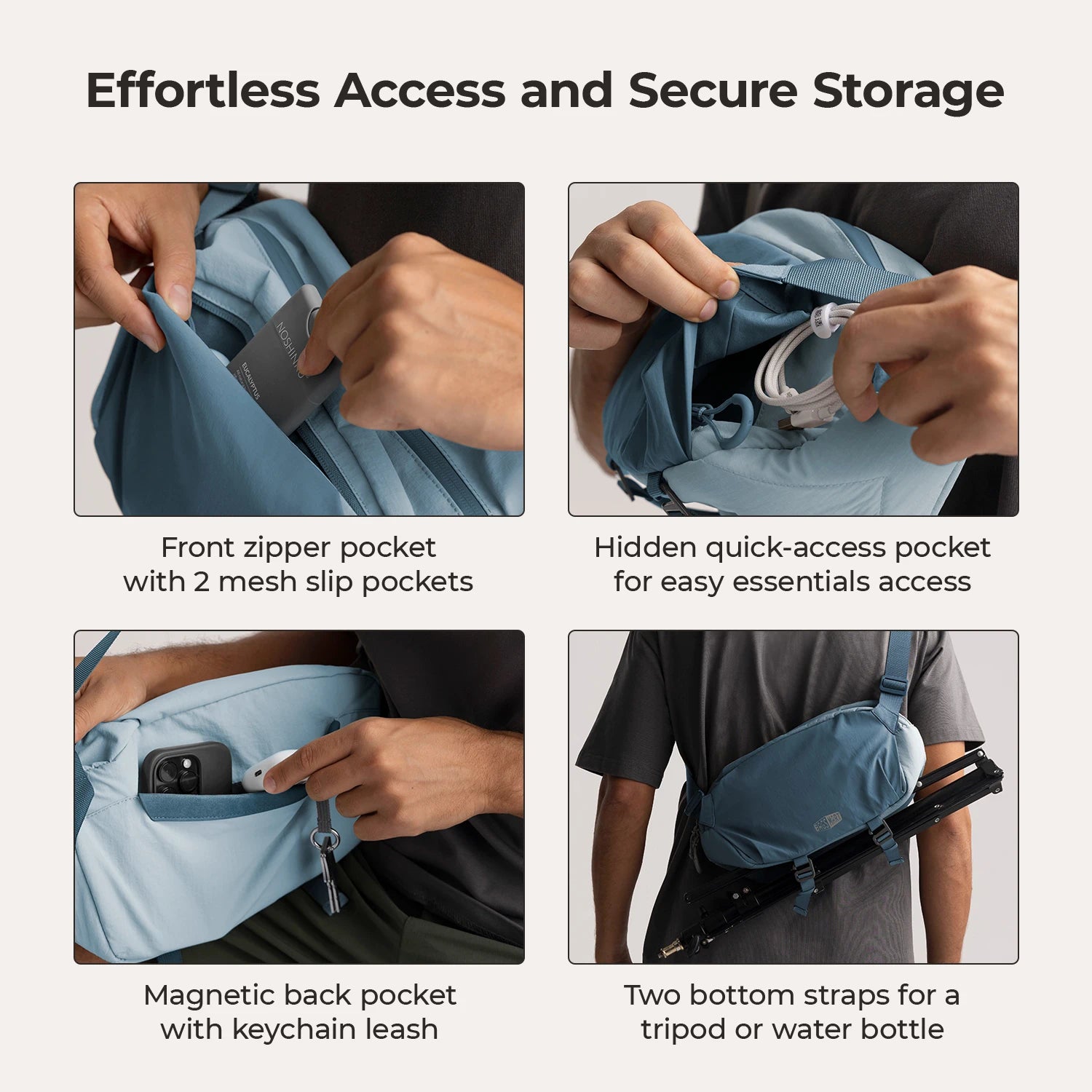 Soar 6L Camera Sling Bag with Tripod Holder