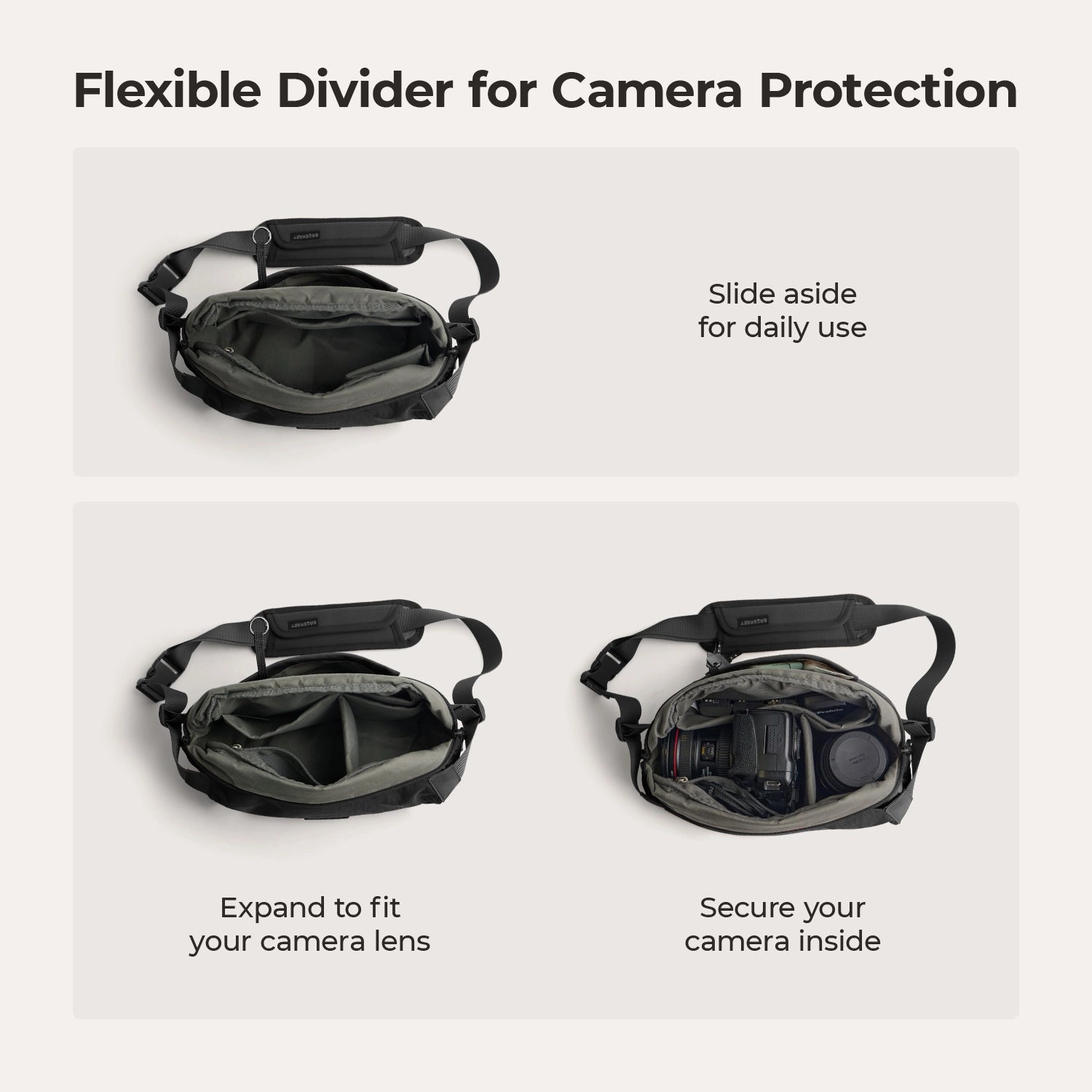 Soar 6L Camera Sling Bag with Tripod Holder