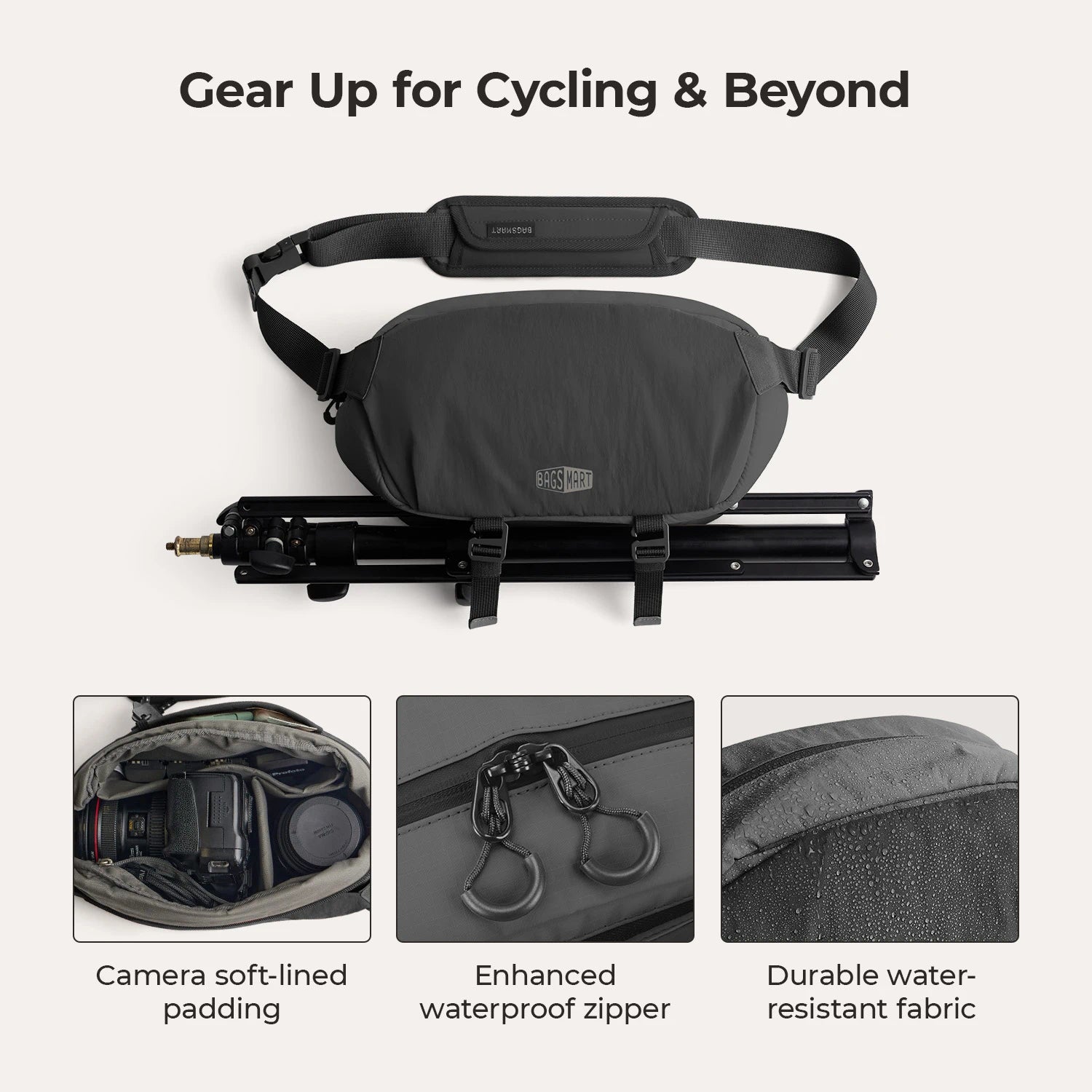 Soar 6L Camera Sling Bag with Tripod Holder