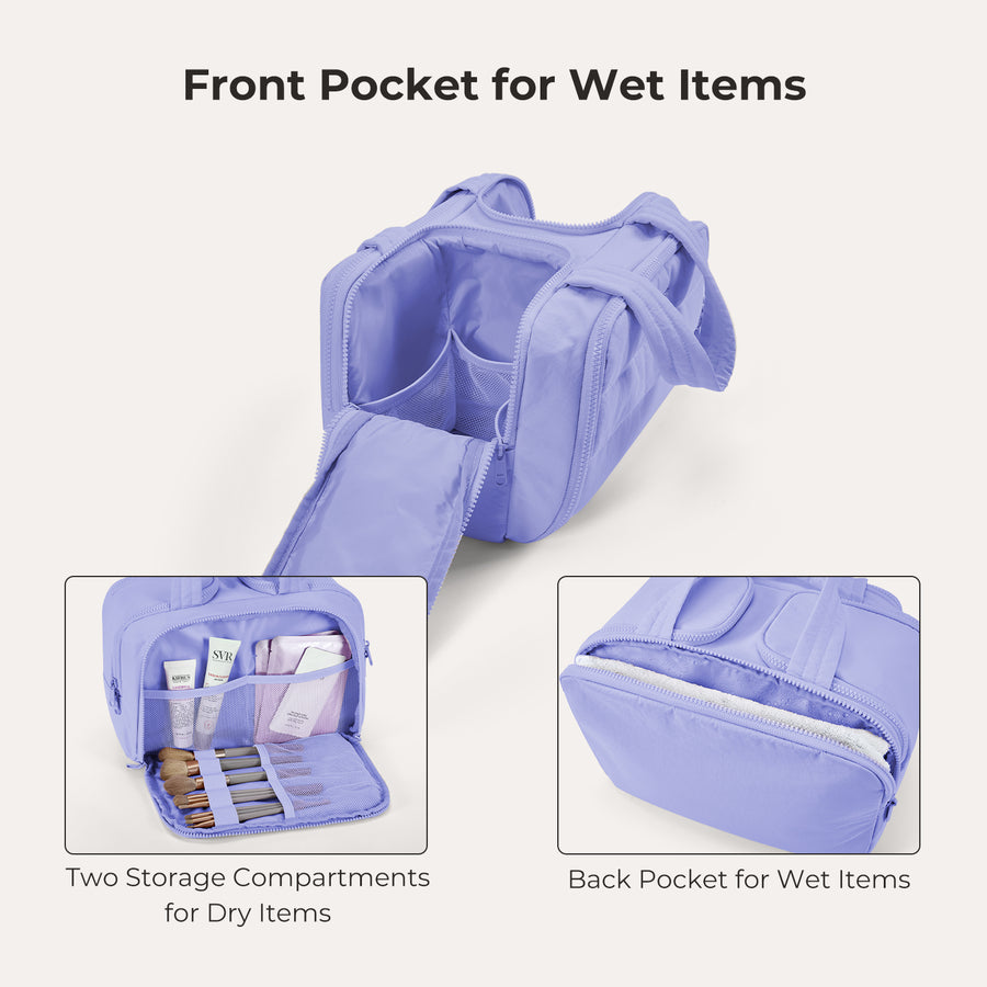 Zora Spacesaver 4-in-1 Puffy Multi-Functional Toiletry Bag
