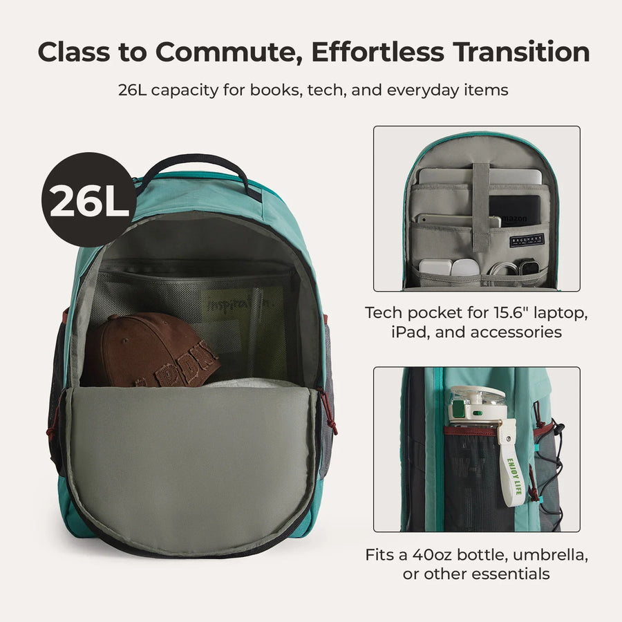 Focus 26L Upright School Laptop Backpack