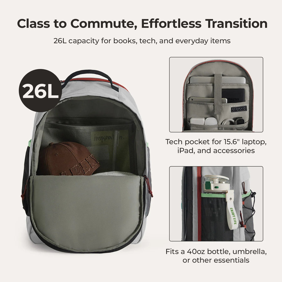 Focus 26L Upright School Laptop Backpack