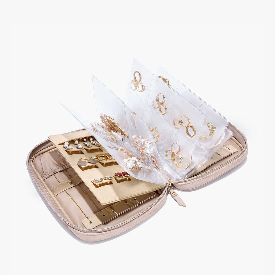 Travel Transparent Jewelry Storage Book for See-through Pockets-Bagsmart