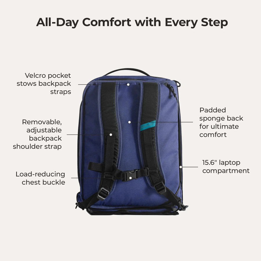 Vega 43L Carry On Travel Duffle Backpack