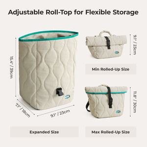 Walker Roll Top Lunch Bag with Adjustable Shoulder Strap