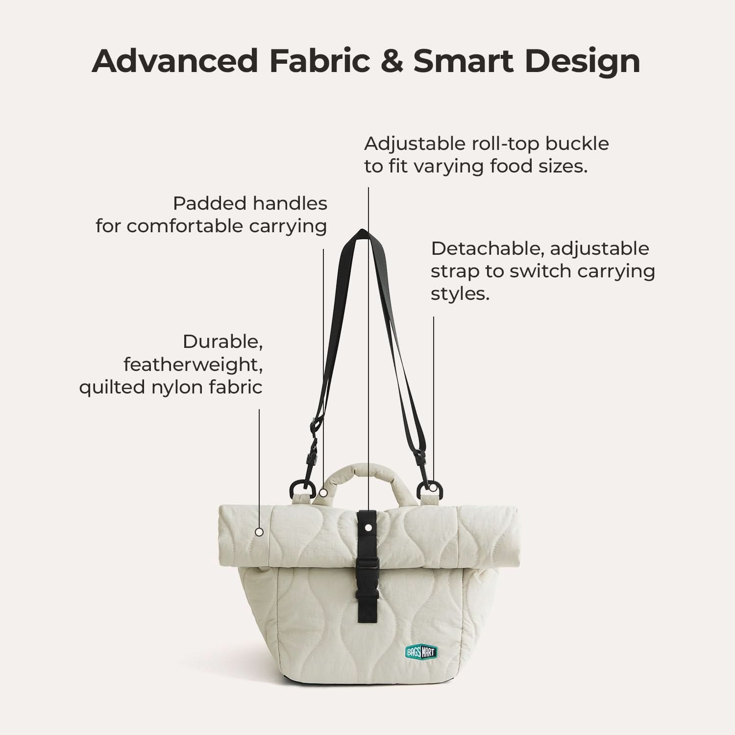 Paz Roll Top Lunch Bag