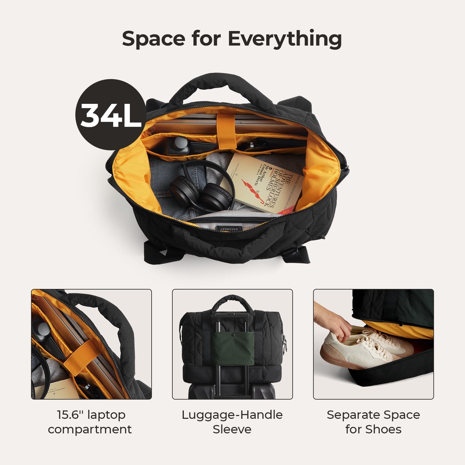 Walker 34L Laptop Duffle with Shoe Compartment