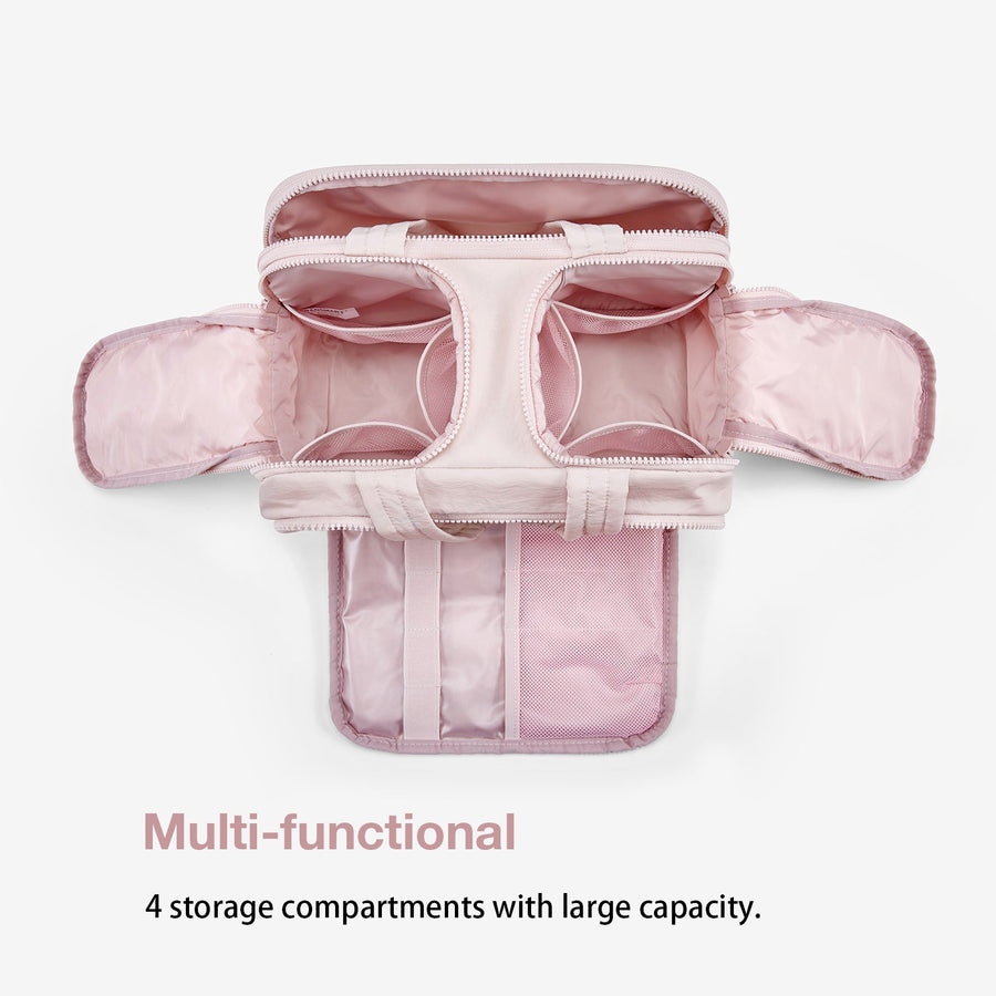 Zora Compact Toiletry Bag with Multi-functional 4 Storage Compartments with Large Capacity - Bagsmart