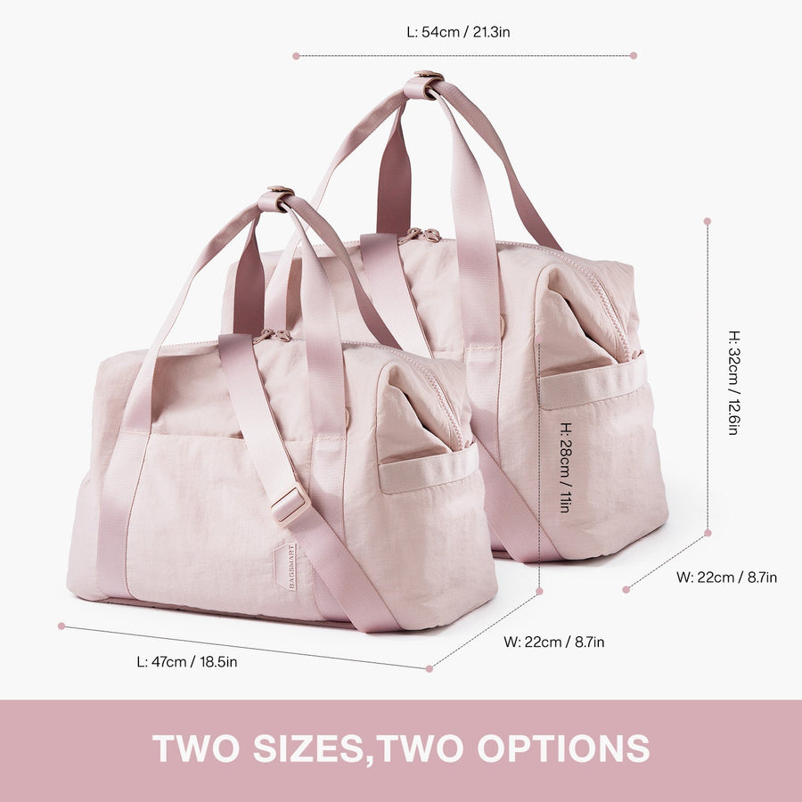 Zoraesque  Pink Travel Gym Bag for Women with Two Sizes,Two Option-Bagsmart