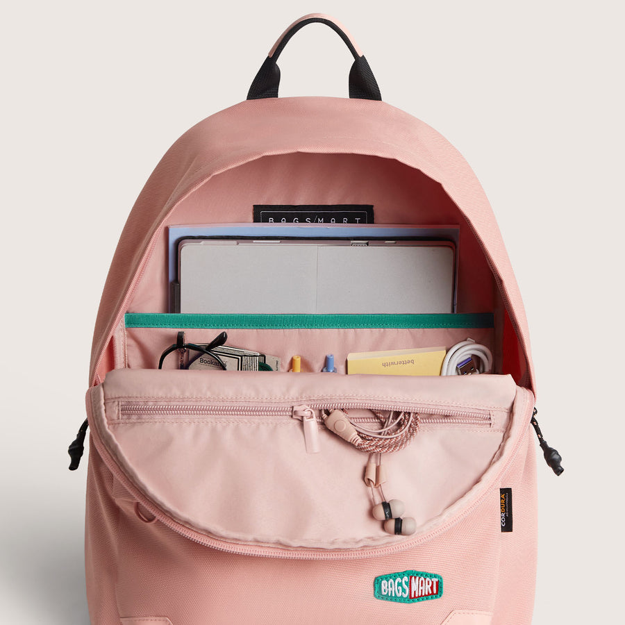 backpack with laptop sleeve Pink