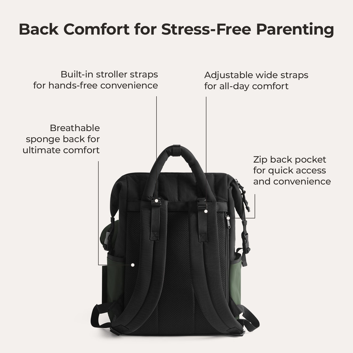 best baby backpack diaper bag black