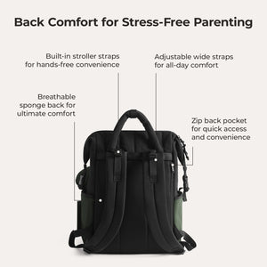 best baby backpack diaper bag black
