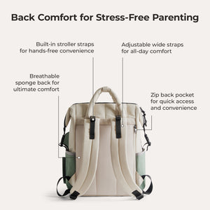 best baby backpack diaper bag celadon