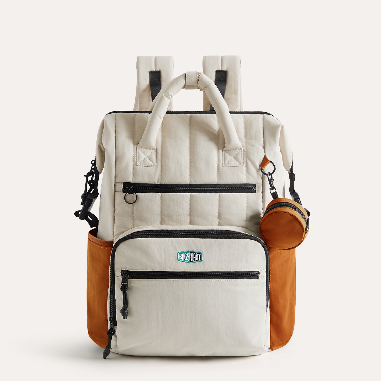 best diaper backpack tangerine