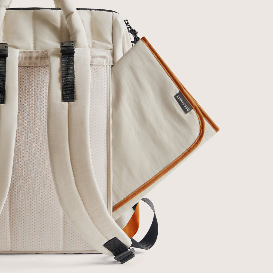 designer diaper backpacks tangerine