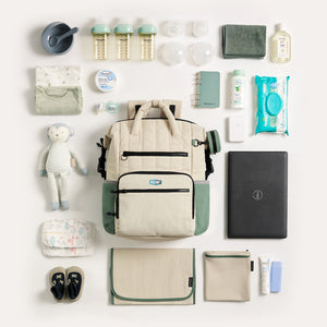 diaper backpack large celadon