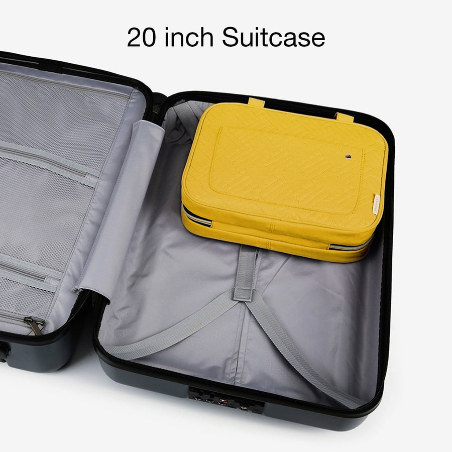 Bonchemin Yellow The Space Saver Toiletry Bag