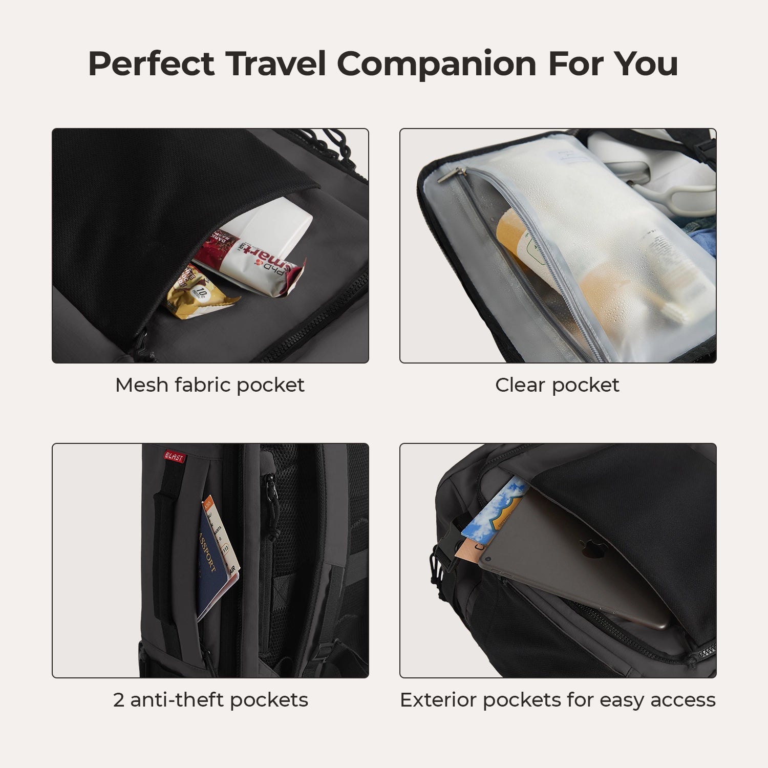Blast Mesh Travel Backpack