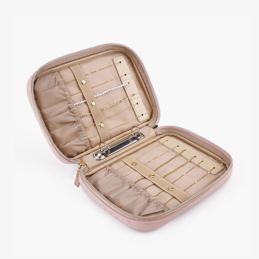 Roomy Capacity Travel Jewelry Case in Transparent Jewelry Storage-Bagsmart