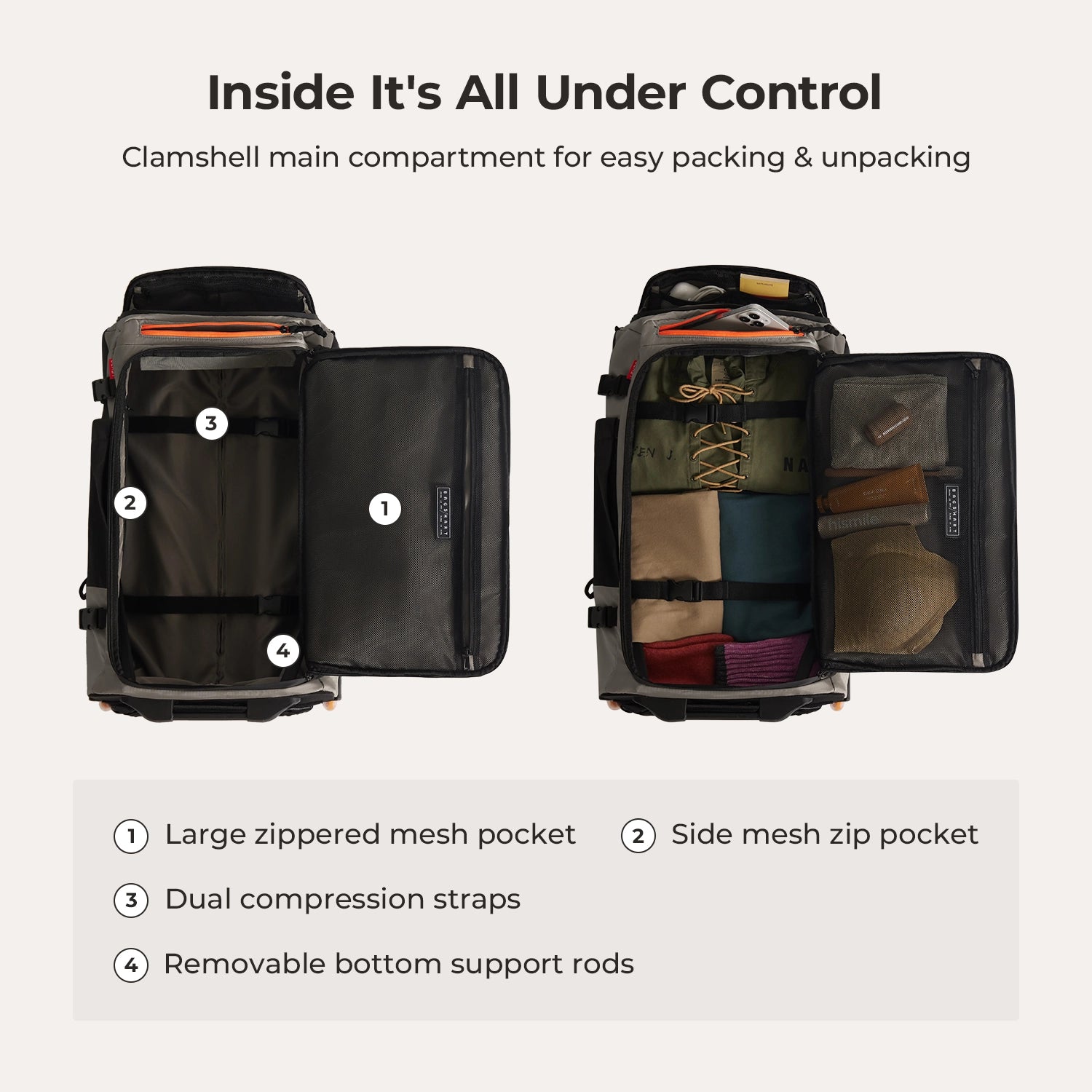 Blast 43L Roller Backpack
