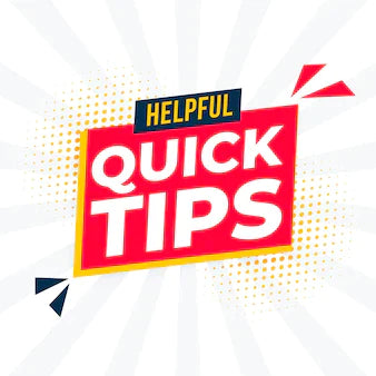 Quick tips